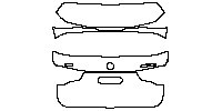 BMW X3 Exterior 2018 - Trunk Lid (with X3 and M40i emblems in the middle part)