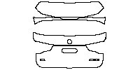 BMW X3 Exterior 2018 - Trunk Lid (with X3 and M40i emblems in the lower part)
