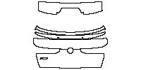 BMW X6 M50i 2020 - Trunk Lid (with X6 emblem)