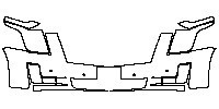 Cadillac Escalade ESV 2015 - Bumper+Headlamp (with liscense trim)