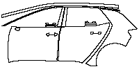 Volkswagen ID.3 (EU) Base 2021 - (left) Door+Rear Fender