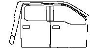 Ford F-150 Raptor 2017 - (right) Door+B-pillar