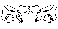 BMW 3 Series Sedan 2020 - Bumper+Headlamp