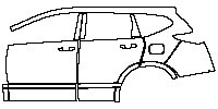 Honda Breeze Exterior 2019 - (left)Door+BC Pillar+Rear Fender+Side Skirt