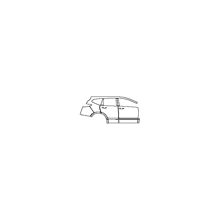 Honda Breeze Exterior 2019 - (right)Door+BC Pillar+Rear Fender+Side Skirt