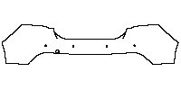 Jaguar XE XE (standard wheelbase) 2015 - Rear Bumper