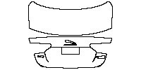 Jaguar XE XE (standard wheelbase) 2015 - Trunk Lid (With“XE”“P250S”word mark)