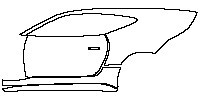 Jaguar F-Type SVR 2017 - (left) Door+Rear Fender+Side Skirt