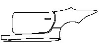 Jaguar F-Type R 2018 - (left) Door+Rear Fender+Side Skirt
