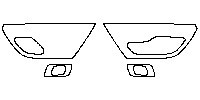 Lincoln Continental Interior 2017 - (rear) Door Trim (with seat adjustment, without massage function.)