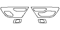 Lincoln Continental Interior 2017 - (rear) Door Trim (with seat adjustment, with massage function.)