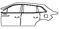 Lincoln Nautilus Exterior 2019 - (left)Door+BC Pillar+Rear Fender