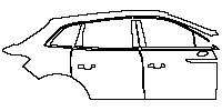 Lincoln Nautilus Exterior 2019 - (right) Door+BC Pillar+Rear Fender