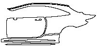 Mercedes-Benz S Class Coupe 2015 - (left) Door+Rear Fender+Side Skirt