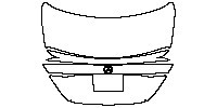 Mercedes-Benz E Class Sedan 2010 - Trunk Lid (without model emblem)