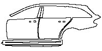 (left) Door+B Pillar+Rear Fender+Side Skirt