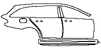 (right) Door+B Pillar+Rear Fender+Side Skirt