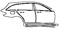 (right) Door+B Pillar+Rear Fender+Side Skirt
