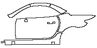 (left)Door+Side Skirt+Rear Fender