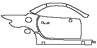 (right)Door+Side Skirt+Rear Fender