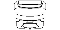 Porsche Panamera Sport Turismo 2017 - Trunk Lid (with Panamera 4S emblem)