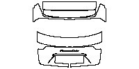 Porsche Panamera Sport Turismo 2017 - Trunk Lid (with Panamera Turbo emblem)