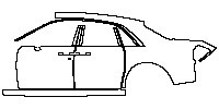 (left) Door+BC Pillar+Rear Fender+Side Skirt