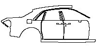 (right) Door+BC Pillar+Rear Fender+Side Skirt