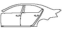 Skoda Octavia (EU) Hatch 2017 - (left) Door+BC Pillar+Rear Fender