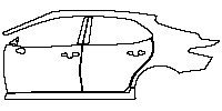 Toyota Camry (CN) Exterior 2018 - (left) Door+B Pillar+Rear Fender+Side Skirt