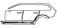 (left) Door+Side Skirt+Rear Fender