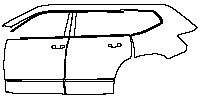 (left) Door+Side Skirt+Rear Fender