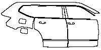 (right) Door+Side Skirt+Rear Fender