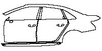 (left) Door+BC Pillar+Rear Fender+Side Skirt