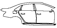 (right) Door+BC Pillar+Rear Fender+Side Skirt