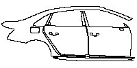 Audi A4 A4L Saloon/Sedan 2017 - (right) Door+BC Pillar+Rear Fender+Side Skirt