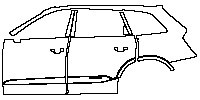 (left) Door+B Pillar+Rear Fender+Side Skirt