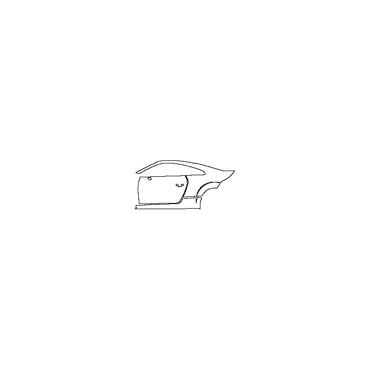 Audi TT TT Coupe 2016 - (left) Door+Rear Fender+Side Skirt