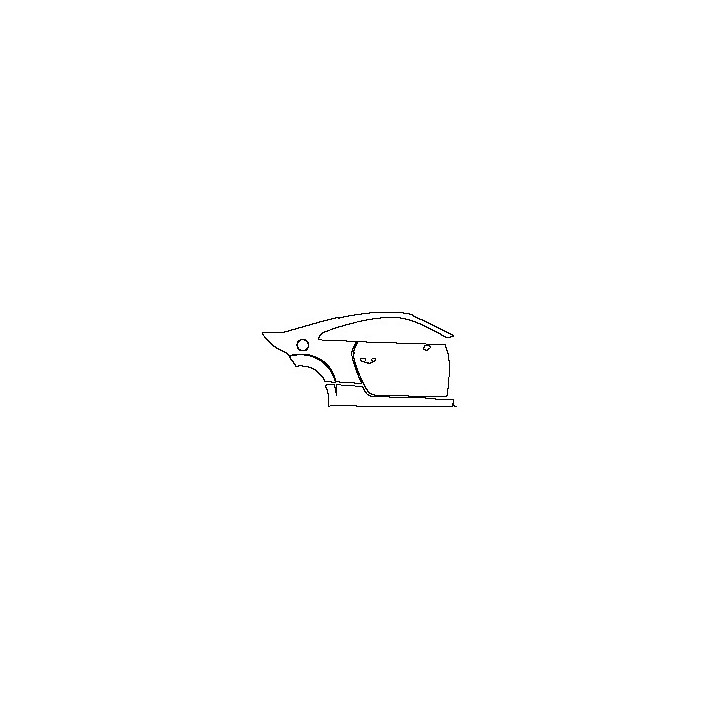 Audi TT TT Coupe 2016 - (right) Door+Rear Fender+Side Skirt