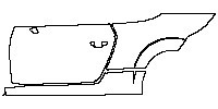 Audi TT TT Roadster 2016 - (left) Door+Rear Fender+Side Skirt