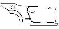 Audi TT TT Roadster 2016 - (right) Door+Rear Fender+Side Skirt