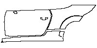 Audi TT TTS Roadster 2016 - (left) Door+Rear Fender+Side Skirt