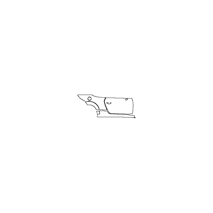 Audi TT TTS Roadster 2016 - (right) Door+Rear Fender+Side Skirt