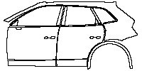 (left) Door+BC Pillar+Rear Fender+Side Skirt