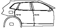 (right) Door+BC Pillar+Rear Fender+Side Skirt