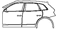 (left) Door+BC Pillar+Rear Fender+Side Skirt