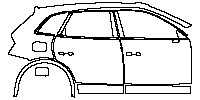 (right) Door+BC Pillar+Rear Fender+Side Skirt