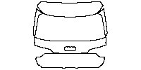 Audi A4 A4 allroad quattro 2017 - Trunk Lid (without license trim)