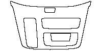 Buick GL8 ES Interior 2017 - Center Console (with button A/C panel)