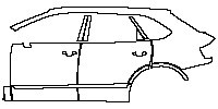 (left) Door+BC Pillar+Rear Fender+Side Skirt
